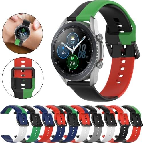 20mm 22mm band For Samsung Galaxy Watch 3 strap 45 41 Gear S3 46mm 42mm Silicone Bracelet For Huawei Xiaomi Amazfit GT 2 2e pro