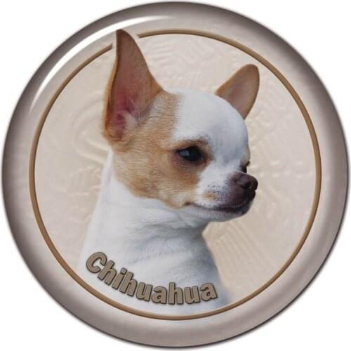 B0812# 13CM/17CM Self-Adhesive Decal Chihuahua Dog V4 Car Sticker Decors on Bumper Rear Window Laptop