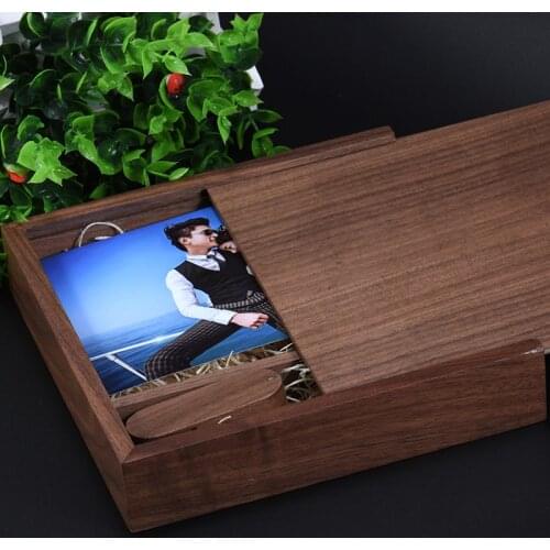 JASTER creative wooden LOGO usb+box gift USB Flash Drive 8GB 16GB 32GB 64GB 4GB USB 2.0 Pen Drive Memory photography