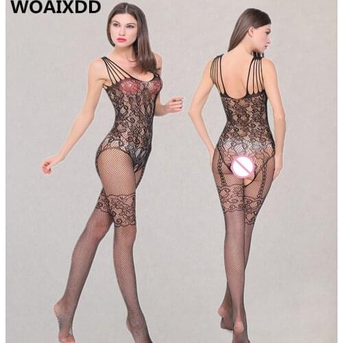 Plus Size Lingerie Sexy Hot Erotic Lingeries For Women Hollow Mesh Teddy Baby Doll Sexy Nightwear Fishnet Sex Costumes Underwear