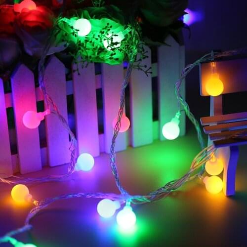 String lights round bead light USB style 8 functions remote control outdoor indoor bedroom window Christmas tree decoration 1pc