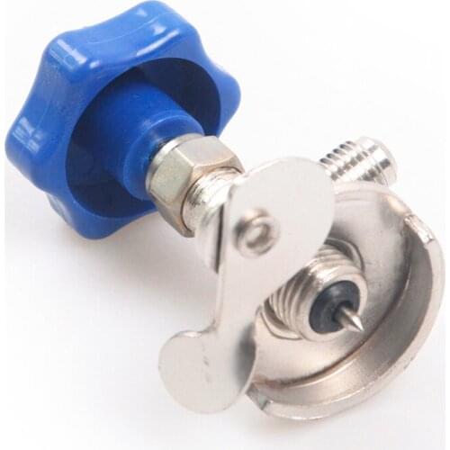 1pcs Stainless Steel Brass Low Pressure Valve Bottle Opener Refrigeration Tools for Standard R12/134a Gas Air Conditioner Tools