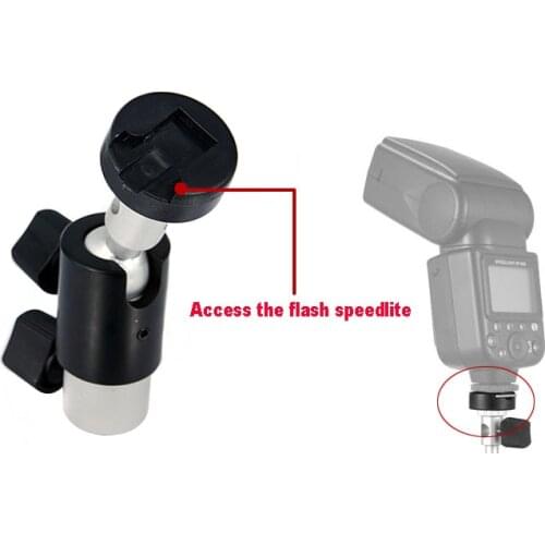10pcs Flash Shoe Umbrella Holder Light Stand Swivel Metal Bracket D Mount Support For DSLR camera