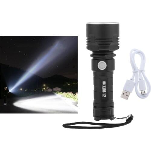 3 Modes USB Flashlight Super Bright LED Flashlight 1000/2000 Lumens Work Light Super Bright Torch Work Light