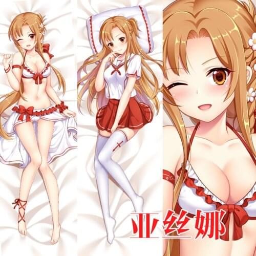 Sword Art Online Yuki Asuna/Yuuki Asuna Sexy Dakimakura Hugging Body Pillow Case Otaku Pillow Long Cushion Cover Cosplay New YM