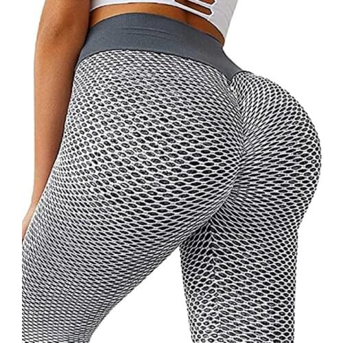 Seamless Fitness Women Yoga pants Push Up Gym Fitness High Waist Workout Leggings Fashion Patchwork Print High Waist Pants