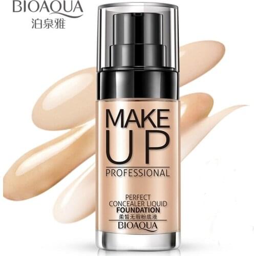 BIOAQUA Concealer Foundation BB Cream Nude Make-Up Concealer Isolation CC Cream Strong Whitening Moisturizing Natural Makeup