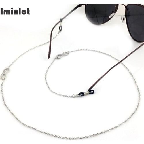 1PC Women Fashion Infinity Sunglasses Chains Metal Eyeglasses Chains Sunglasses Holder Necklace Eyewear Retainer Accessories
