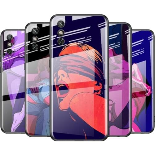 Tempered Glass Cover Hot Girls Bikini For Huawei Y6 Y7 Y9 Y5P Y6P Y8S Y8P Y9A P Smart Z 2019 2020 2021 Phone Case