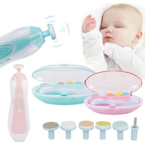 Baby Nail Trimmer kids scissors multifunctional electric baby nail file clipper Set Manicure Tool Baby Care Quiet Nail Trimmer