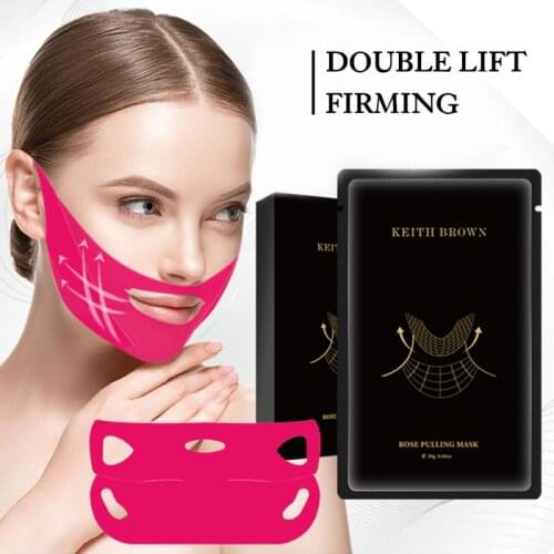 1pcs Double V Shape Lifting Facial Mask Ear Hook Chin Firming Slimming Thin Face Mask Bandage Skin Care TSLM1