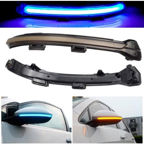 Side Mirror Flasher Light For VW Golf 7 MK7 7.5 GTI R Sportsvan Touran L II LED Dynamic Turn Signal Light Flowing Water Blinker