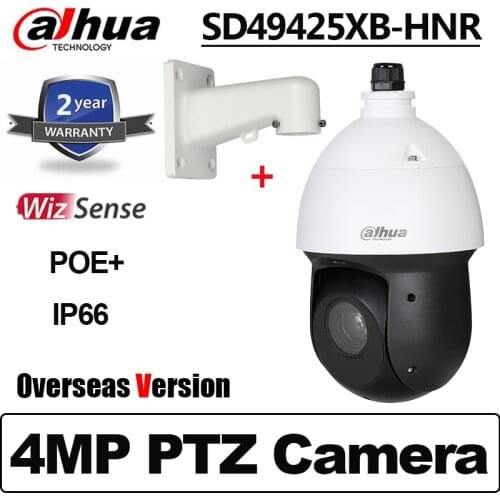 Dahua 4MP SD49425XB-HNR IR100M IP66 IP Camera Support PoE+ 25x Starlight IR WizSense Network PTZ Camera