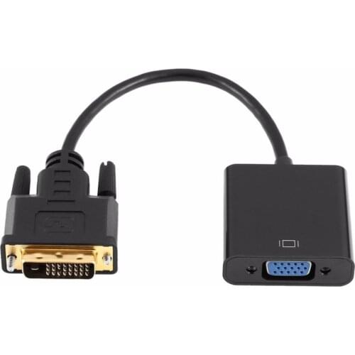 Full HD 1080P DVI-D to VGA Active Adapter Converter Cable 24+1 Pin Male to 15Pin Female Monitor Cable for PC Display Card