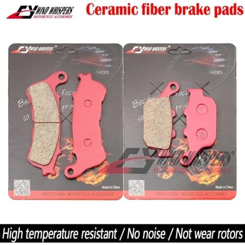 Motorcycle Ceramic Front Rear Brake Pads For Honda NM 4 Vultus CTX 700 CTX700 NC700X NC700S NC 700S 700X NC700 S/X Non ABS 12-13