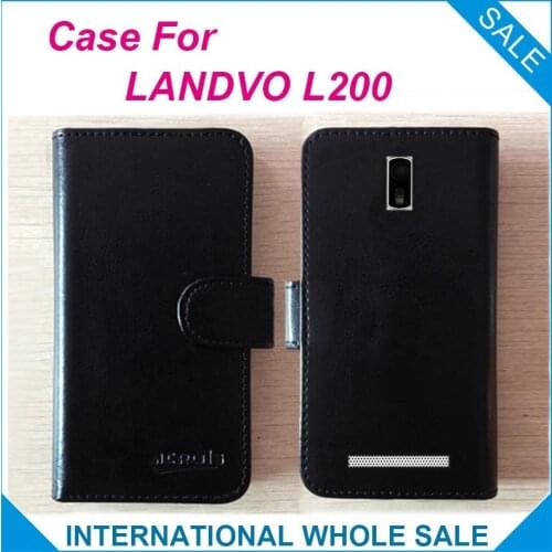 Hot! In Stock LANDVO L200 L200S Case New 2016 items Factory Price Flip Leather Exclusive Case For LANDVO L200