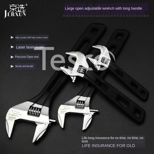 Multifunctional active large opening wrench universal fast movable board