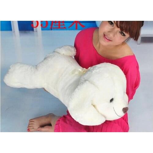 Stuffed animal 55cm cute smiley dog plush toy doll w3004