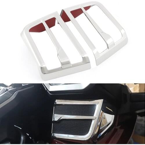 Front Speaker Grille Trim Cover For Honda Gold Wing GL1800 2018-2020 Chrome ABS Plastic Motorcycle Decorative Accessories