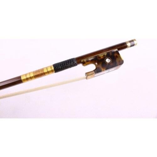 New Cello Bow 4/4 Full Size Tortoise Shell Frog Brazil wood Professional Bow
