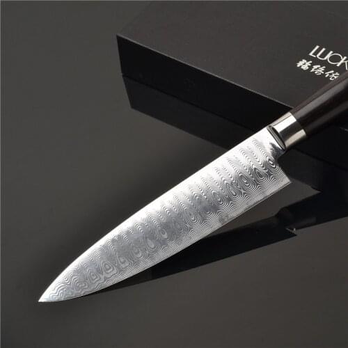 7 inch Luxury Professional Ultimate kitchen chef Knife Swedish Powder Damascus Steel knife premium rosewood handle Gyuto 16