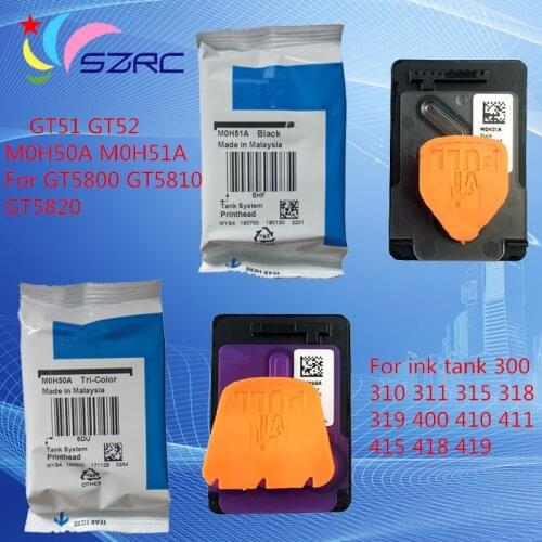Original new GT51 GT52 Print Head M0H50A M0H51A Printhead For HP GT5810 GT5820 Ink tank 300 310 315 318 319 400 410 415 418 419