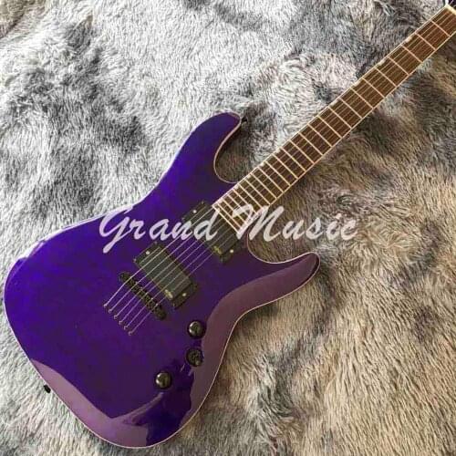 Custom Grand Quilted Maple Top Neck Through Body Electric Guitar in Purple