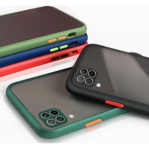 Shockproof Case For Huawei Nova 6 SE Case Silicone Matte Candy Colors Back Cover For Huawei Nova 6SE Simple Candy TPU Phone Case