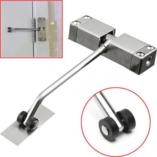 Spring Door Closer Mute Automatic Mounted Stainless Steel Adjustable Surface Not Positioning Installation Furniture Hardware