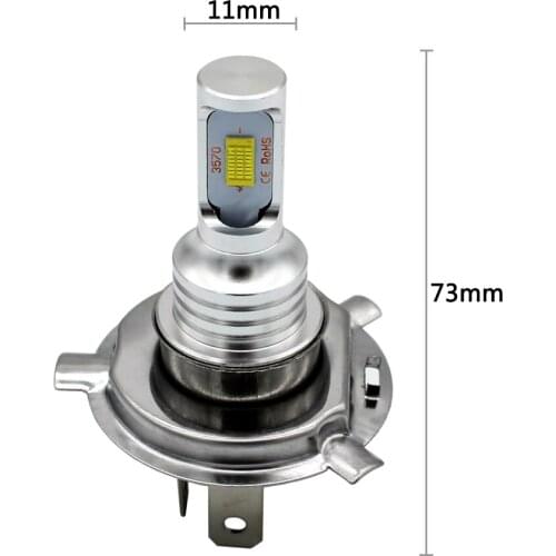 Drop Shipping 72W 3200LM H4 LED Bulbs 3570 CSP-Chips LED Fog Light Bulb Car Driving DRL Lamp Car Accessries