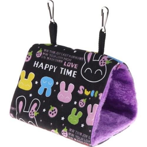 Bird Nest Hammock Hanging Bed Winter Warm Plush Parrot Hut House Tent for Parakeet Cockatiel Conure Lovebird Finch Canary Budgie