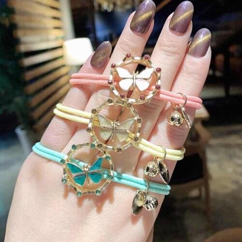 Small Fragrance Pearl Hair Ring Head Rope Female Net Red Ins Flower Wild Hair Ring Hair Accessories Tie Ball Head Rubber Band