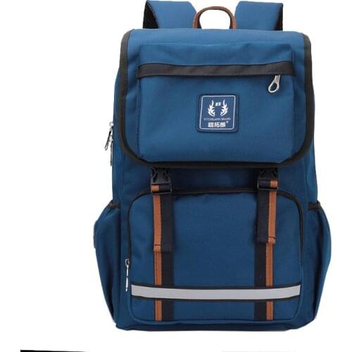 College Student Backpack Male 2021 Durable 15.6-inch Laptop Back Pack Teenager Sports Bag Youth School Backbag Men Black Blue