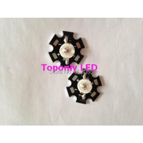 Orange color high power led beads 3w with PCB 600nm 615nm LED Greenhouse Vegetable Bulb Lighting 240pcs/lot DHL free shipping
