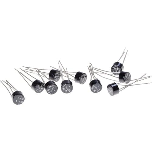 High Quality 10 PCS 2W10 4Pin Single Phases Bridge Diode Rectifier 2A 1000V Roundness New Arrival Rectifiers Electronic