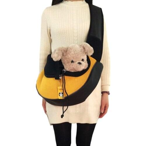 Top Quanlity Faux Leather Sling Pet Dog Cat Puppy Carrier Bag Single-shoulder Pet Bag Slings Dog Carrier