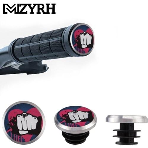 1 pair Bike Grip Handle Bar End Cap personality Aluminium Alloy MTB Handlebar Grips Plugs Caps for Bicycle Handlebar Accessory