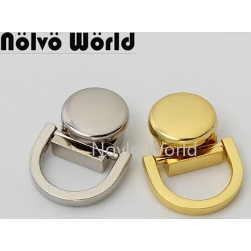 10-50 pieces 2 colors 14mm inner new products metal bag connector d ring for chains purse handbag accessories