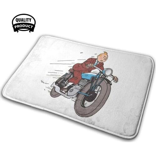 Comics 3D Household Goods Mat Rug Carpet Cushion Tintin Comics Snowy Cpt Captain Haddock Herge French Cartoon Classic