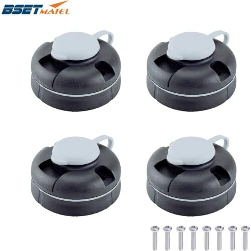 4PCS Canoe Kayak Star Mount Base Inflatable Boat Sea Fishing Rod Support Holder Pole Rack Mount Base Tackle Fishing Kit