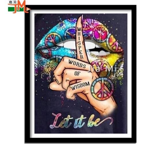 5D diy Diamond Painting Whisper Words Of Wisdom Cross Stitch Diamond Embroidery Mosaic Square Round Drill Rhinestone Home Decor