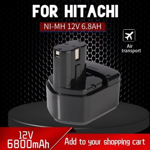 2021For Hitachi EB1214S DS12DVF3 Rechargeable Battery 12V 6.8Ah Ni-MH Cordless Drill Batteria EB1212S EB1220BL EB1214L EB1230