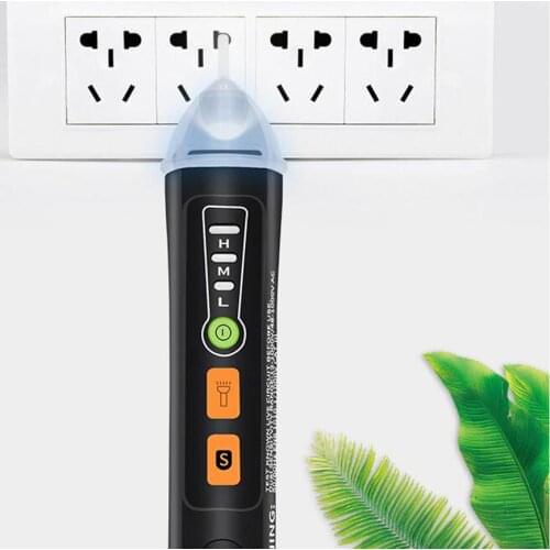 Non-Contact Voltage Tester Multifunctional Electricity Test Pen With LED Flashlight Buzzer Alarm For Electrician