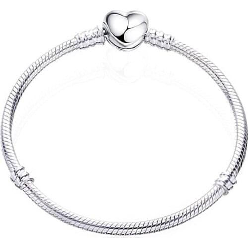 3mm Charm Fit European Charms original Bracelet Poppins Bijoux Sieraden Snake chain Accessories women jewelry