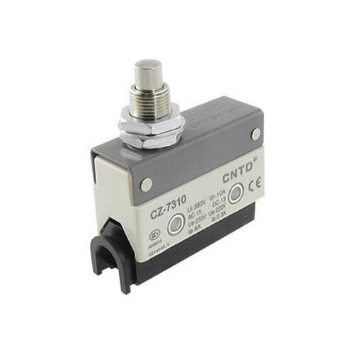 CZ-7310 Panel Mount Plunger Enclosed Basic Limit Switch 1 NO 1 NC