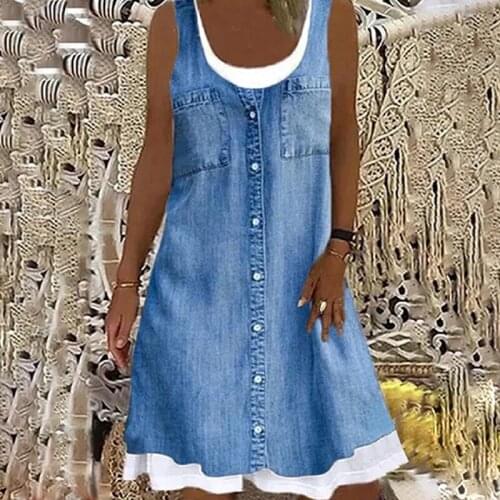 ECTIC Fashion Denim Dresses