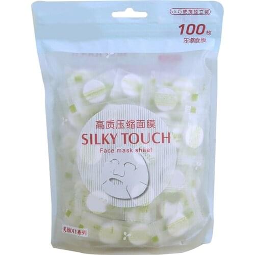 100pcs/set Compressed Face Mask Cotton Facial Sheet Paper Moisturizing Whitening Beauty DIY Skin Care Non-woven Fabric