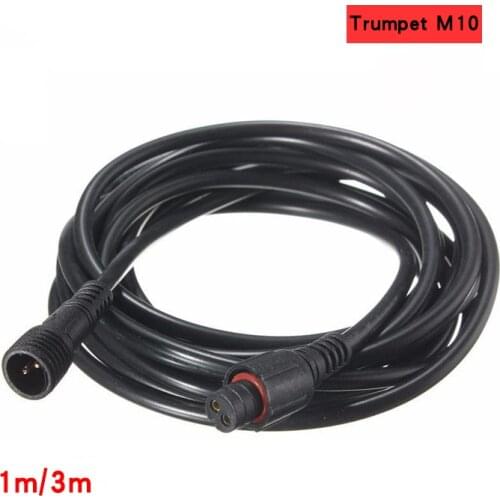 M10 Extension Cable 2 3 4 Pin 22AWG 0.3 Square 1M 3M 5M Waterproof Male Female Cable Extension Cord