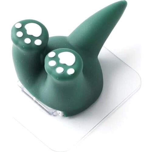 Adhesive Hooks Cute Cartoon Animal Tail Decorative Wall Hooks Hanger Toothbrush Holders Cable Hanger