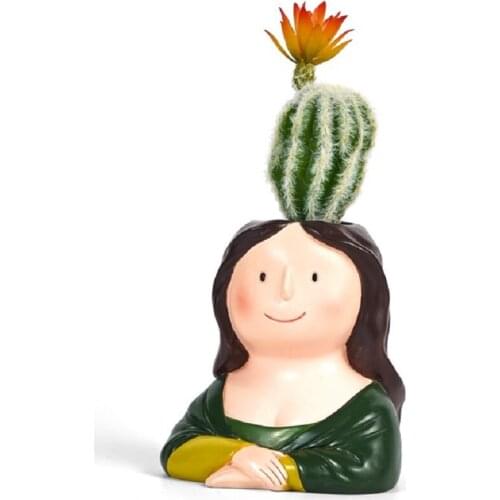 Indoor personalized plants potted plants succulent flowerpots creative personality lovely decorations small ornaments cartoon